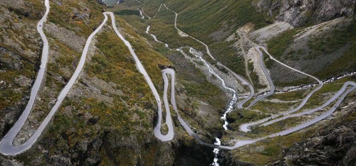 Trollstigen Noorwegen motorroutes